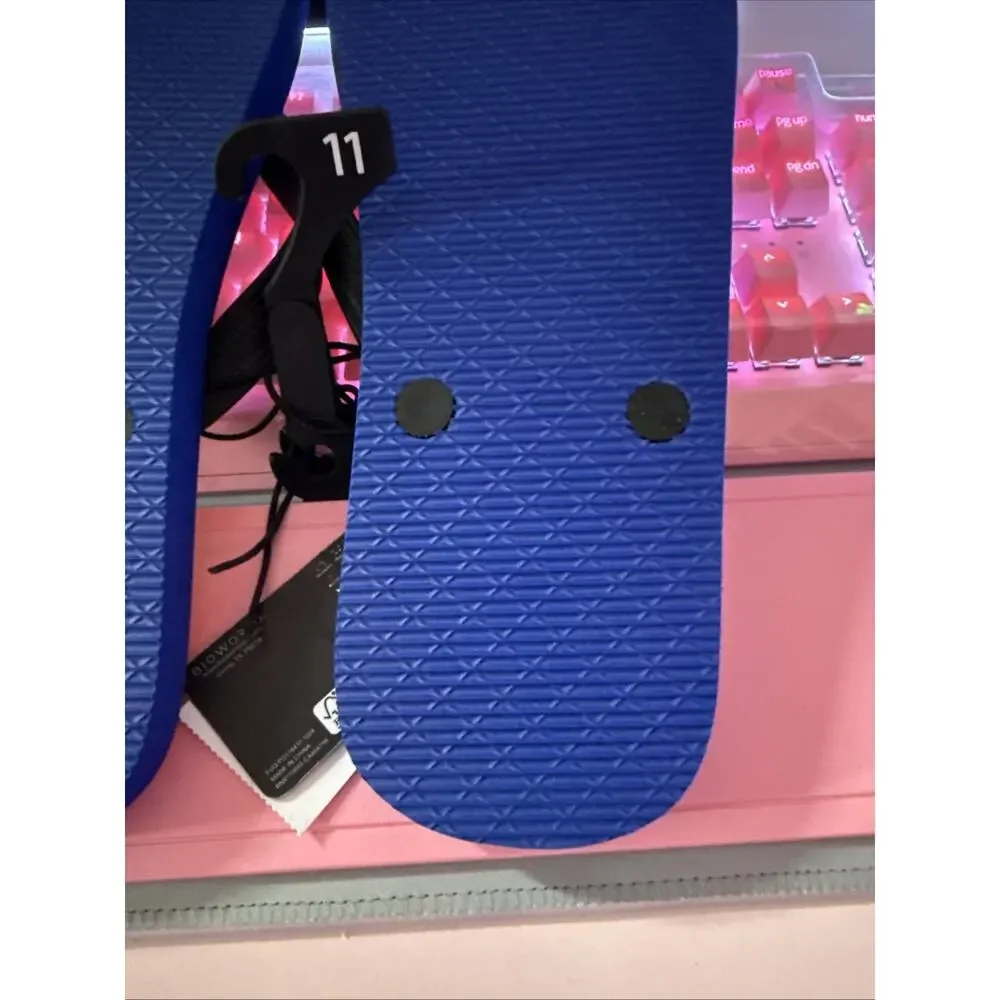 Hello Kitty & Friends Flip Flops Sandals Size 11 Summer Beach 2025 Sanrio Blue